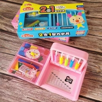 晨光二合一智力学具盒 ASD99805 认知学习教具 颜色随机