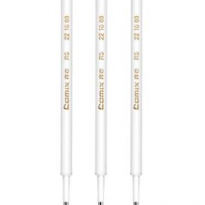 齐心 R5 双球珠按动中性笔替芯 子弹头 0.5mm  12支/盒 黑色